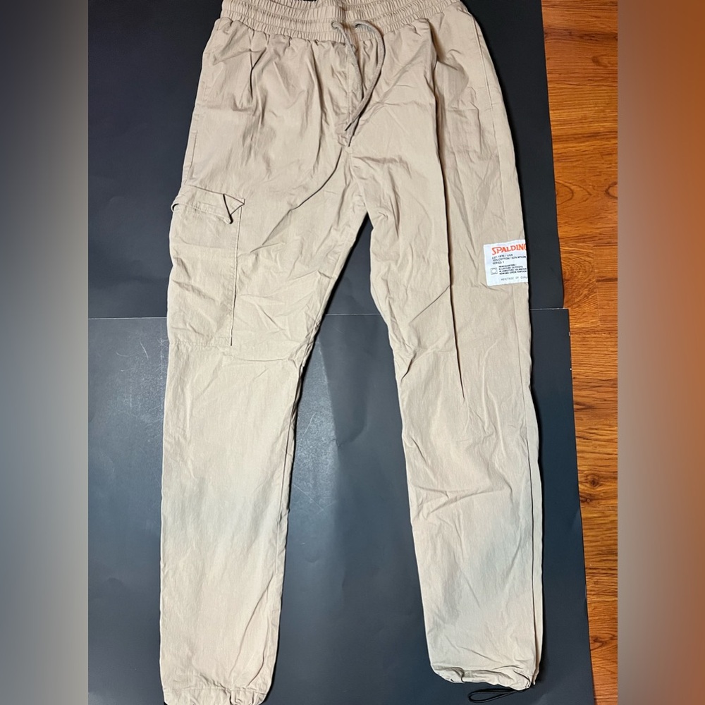 Spalding Tan Windbreaker Joggers Size XS